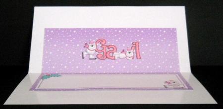Xmas Gail Matching Large Dl Insert by Joan Prince