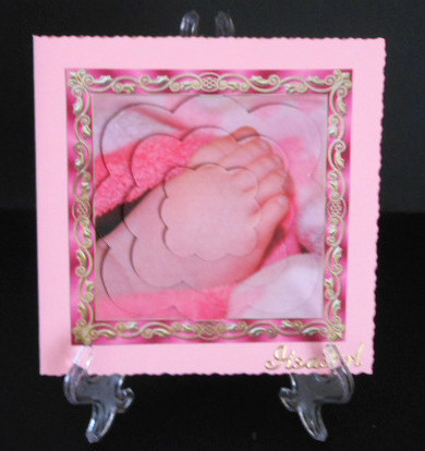 Baby Girl Feet Scalloped Pyramid by Joan Prince