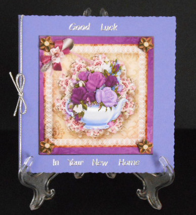 Just for You Tea Time Card Topper & Decoupage by Joan Prince