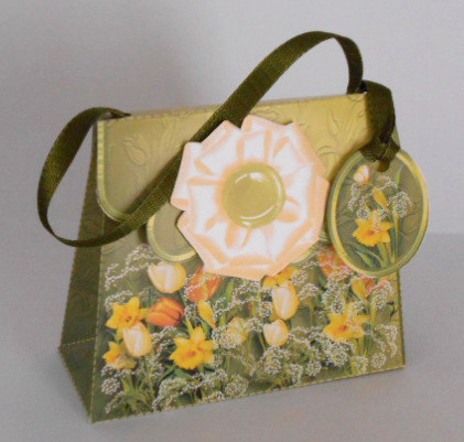 Handbag Gift Box Spring Flowers by Joan Prince