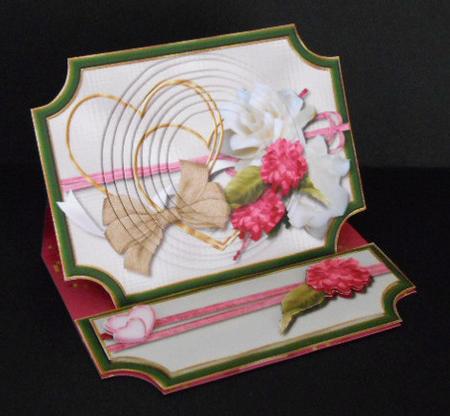 Blooming Spring Rectangle Topped Pyramid Easel Card Kit by Joan Prince