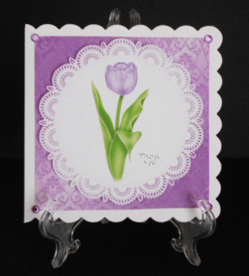 Mauve Tulip Topper by Joan Prince