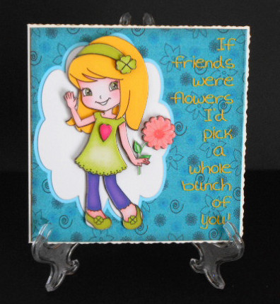 If Friends Were Flowers 6 x 6 Card by Joan Prince