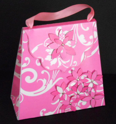 Large Gift Handbag - Pink Flourish by Joan Prince