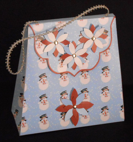 Large Gift Handbag - Smiling Snowman by Joan Prince