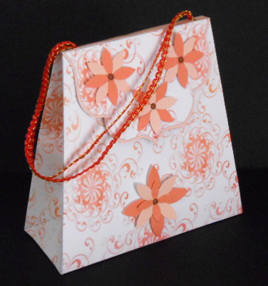 Large Gift Handbag - Orange Swirls by Joan Prince