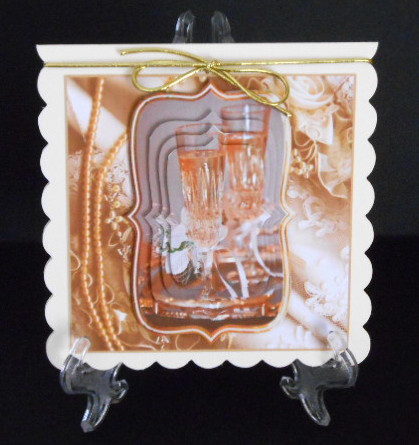 Pearl Anniversary Card Front by Joan Prince
