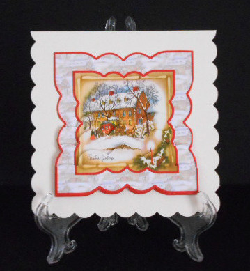 Vintage Christmas Winter Travelers by Joan Prince