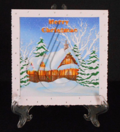 Christmas House Teardrop Pyramid by Joan Prince