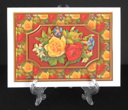Vintage Roses Quick Card by Joan Prince