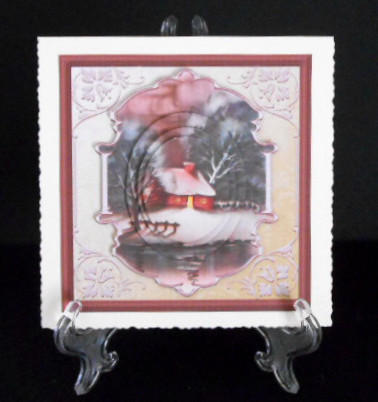 Vintage Christmas Snow in the Moonlight by Joan Prince