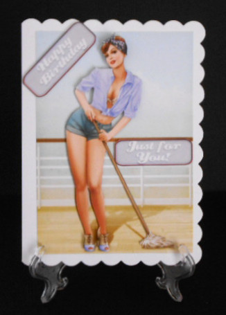 1950's Pin Up Girl Alice May (lilac) by Joan Prince