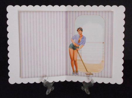 1950's Pin Up Girl Alice May (lilac) Insert by Joan Prince