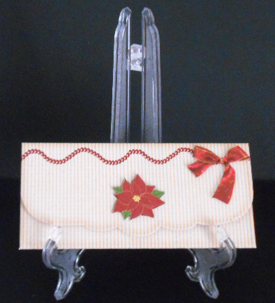 Animals Cranberry Christmas Money Wallet by Joan Prince