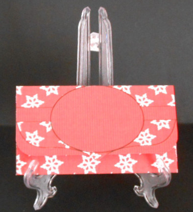 Red Snowflake Money/voucher Wallet Blank by Joan Prince