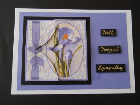 Blue Iris Curved Spiral Stacker by Joan Prince