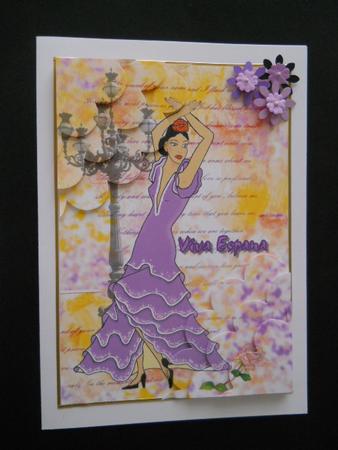 Spanish Dancer Lilac by Joan Prince