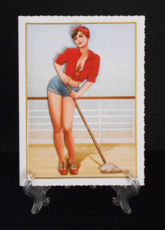 1950's Pin Up Girl Alice May (red) by Joan Prince