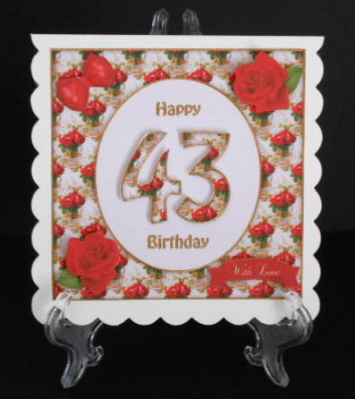 Fancy Vintage Red Roses Any Age 8x8 Mini Kit by Joan Prince