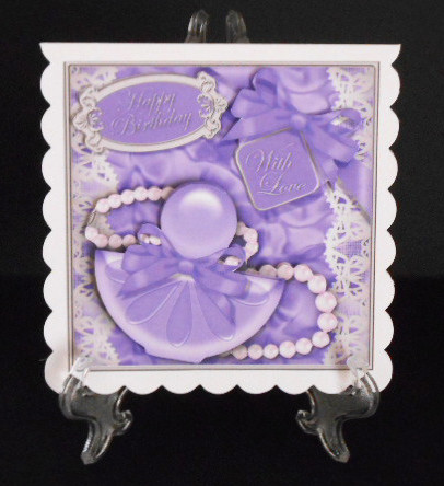 8 x 8 Perfume & Pearls Mini Kit with 3D Decoupage by Joan Prince