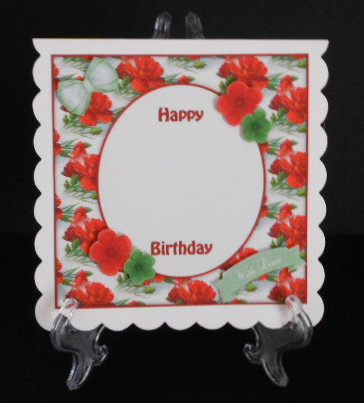 Vintage Carnations Any Age 8x8 Mini Kit by Joan Prince