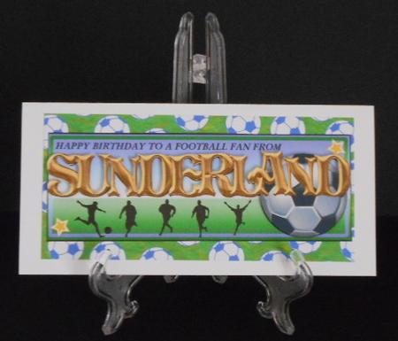Football Fan from - Sunderland by Joan Prince