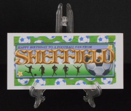Football Fan from - Sheffield by Joan Prince