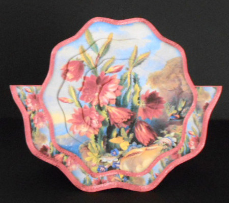Vintage Painted Flowers Shaped Over the Edge Mini Kit by Joan Prince