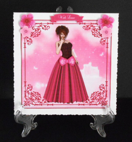 Beauty in Pink 8x8 Topper & Embellishments by Joan Prince