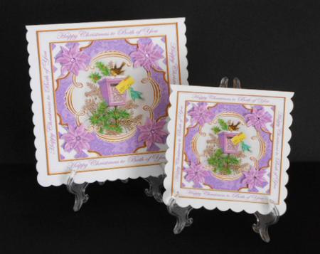 Lilac Postbox Both of You Lattice Corner 8in Topper by Joan Prince