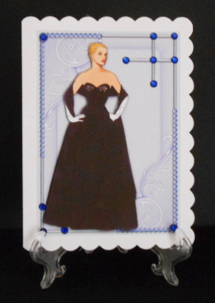 Flirty Frocks in Blueberry A4 by Joan Prince