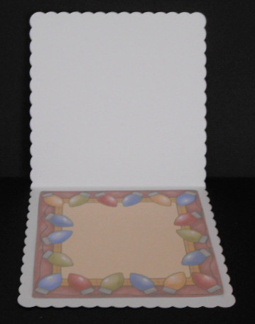 Insert for Christmas Lights 8x8 Card by Joan Prince