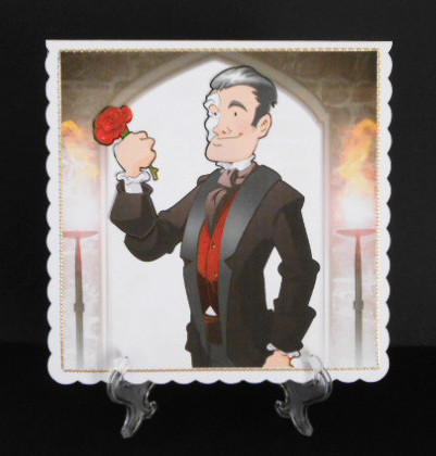 Operatic Phantom Dude 8x8 Quick Card by Joan Prince
