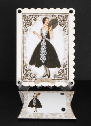 Vintage Fashion Beauty Pillow Box by Joan Prince