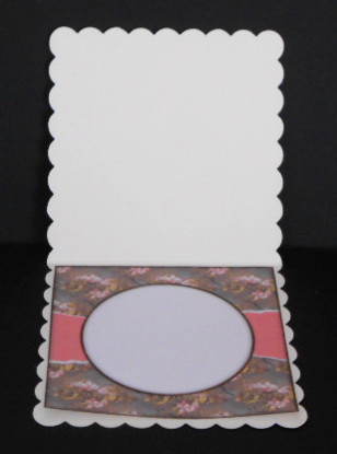 Beautiful 6x6 Torn Strip Vintage Flowers Insert by Joan Prince