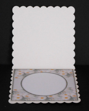 Beautiful 6x6 Torn Strip Vintage Flowers Insert by Joan Prince