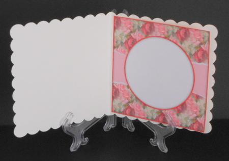 Beautiful 6x6 Torn Strip Vintage Roses Insert by Joan Prince