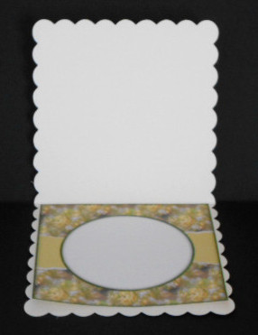 Beautiful 6x6 Torn Strip Vintage Roses Insert by Joan Prince