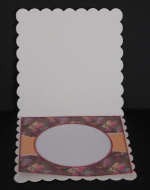 Beautiful 6x6 Torn Strip Vintage Roses Insert by Joan Prince
