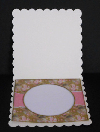 Beautiful 6x6 Torn Strip Vintage Roses Insert by Joan Prince