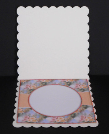 Beautiful 6x6 Torn Strip Vintage Flowers Insert by Joan Prince