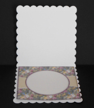 Beautiful 6x6 Torn Strip Vintage Roses Insert by Joan Prince