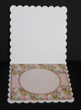 Beautiful 6x6 Torn Strip Vintage Flowers Insert by Joan Prince