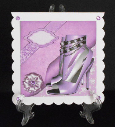 8 in Topper Birthday Shoes in Lilac by Joan Prince