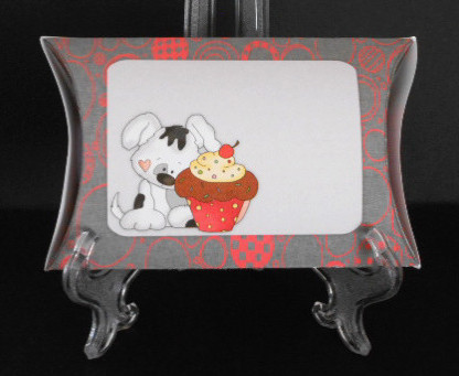 Puppy & Cupcake Pillow Box by Joan Prince