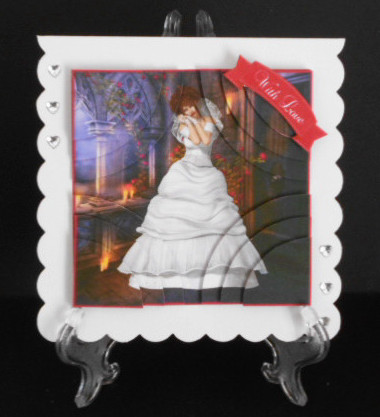 Beautiful Blushing Bride Corner Stacker by Joan Prince