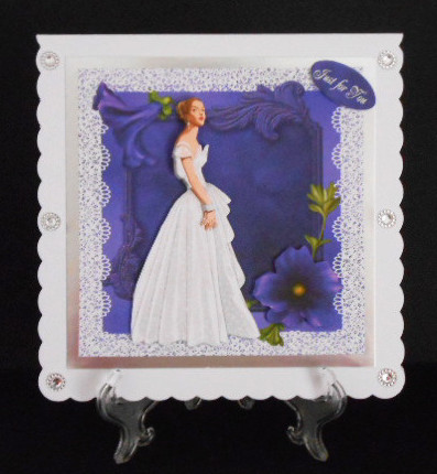Lady in White Ball Gown by Joan Prince