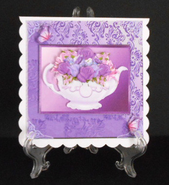 Lilac Roses in a Tea Pot by Joan Prince