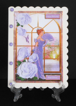 Warm Summer Evening Card with Decoupage by Joan Prince