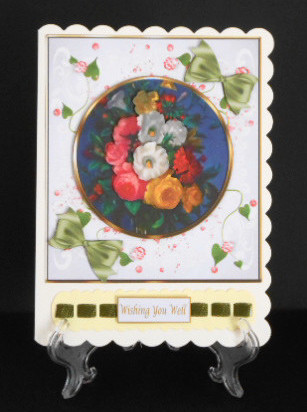 Circle of Flowers Card Topper & Decoupage by Joan Prince